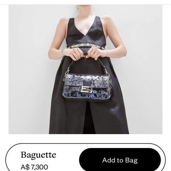 SOLD — Fendi Baguette blue sequins (RARE - ALL ROUND sequins) - Picture 11 of 11